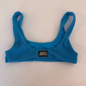 Daily Drills Blue Bikini Top